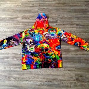Multi- colored trippy sweater